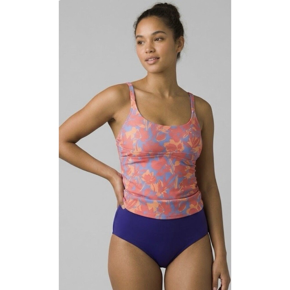 Prana Tankini Swim Top Bra Women’s S Swimsuit Beach Surf Melody Floral